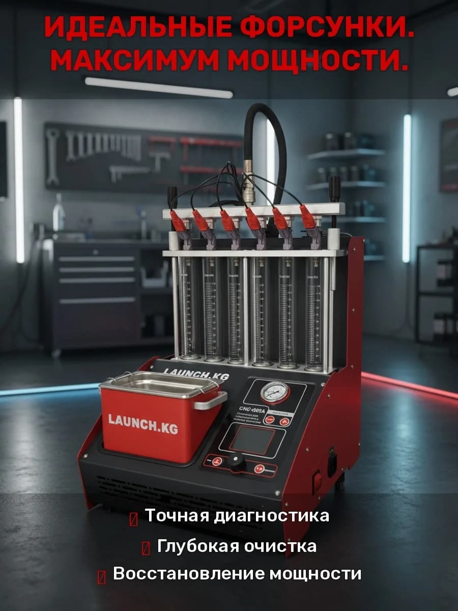 Установка тестирования и очистки форсунок Launch CNC-603A (Version 2020)
