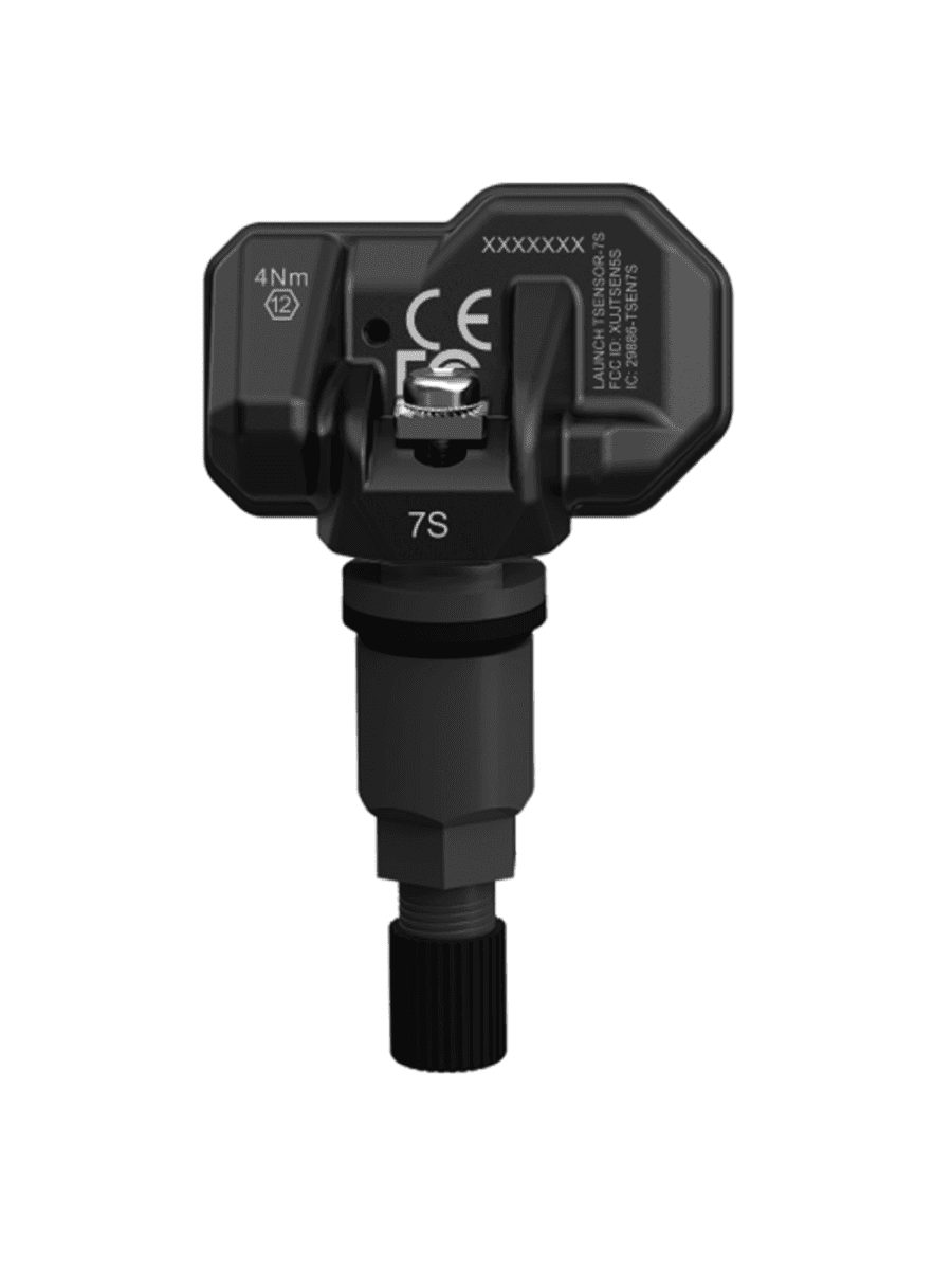 LAUNCH TSENSOR 7S датчик давления в шинах TPMS чёрный алюминиевый с регулируемым углом