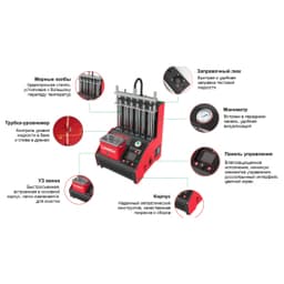 Установка тестирования и очистки форсунок Launch CNC-603A (Version 2020)
