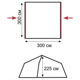 Палатка Bungalow Lux Green (V2) TRT-85