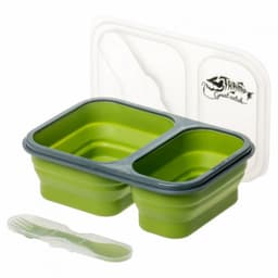 Контейнер силиконовый 2 отсека с ловилкой TRC-090