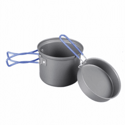 Котёл с крышкой-сковородой из анодированного алюминия TRC-039