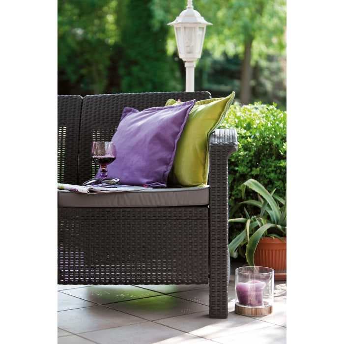 Диван Корфу Лав Сит (Corfu love seat) max коричневый 223207