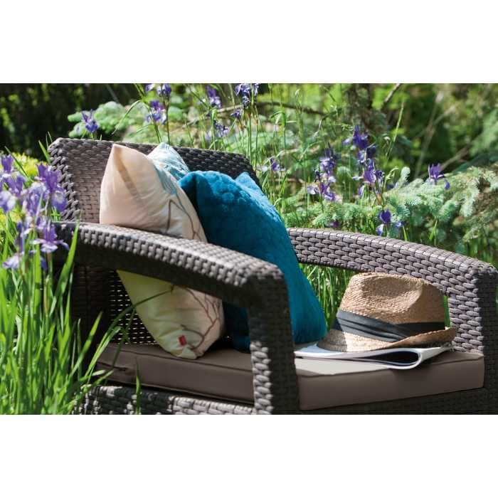 Комплект мебели Корфу дуо сэт (Corfu duo set) (2 кресла в комплекте) коричневый - серо-бежевый * 223194