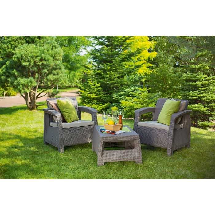 Комплект мебели Корфу Уикенд (Corfu weekend) капучино - песок 227630