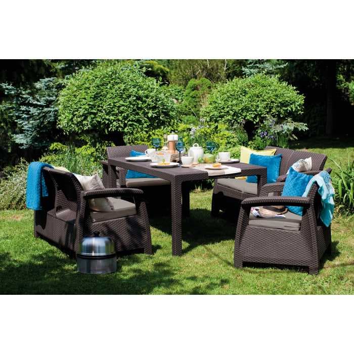 Комплект мебели Корфу Фиеста (Corfu fiesta set) коричневый 223230