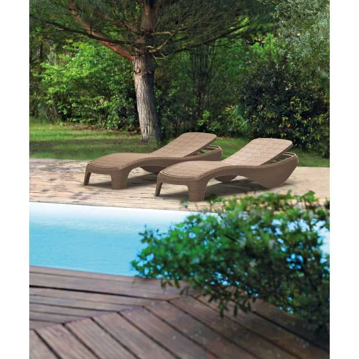 Шезлонг Атлантик (Atlantic) капучино 217340