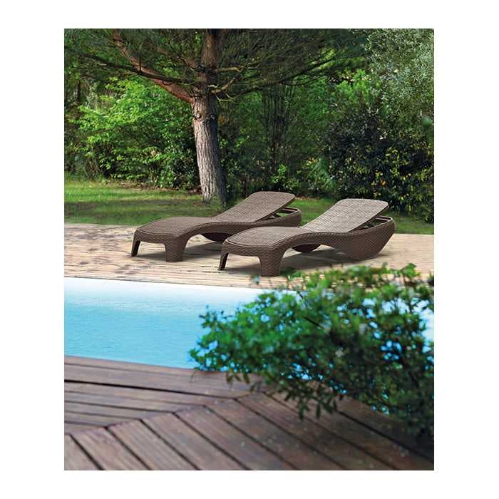 Шезлонг Атлантик (Atlantic) виски коричневый 217339