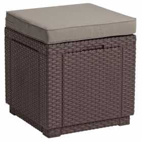 Стул Куб с подушкой (Cube with cushion) коричневый - серо-бежевый* 209435