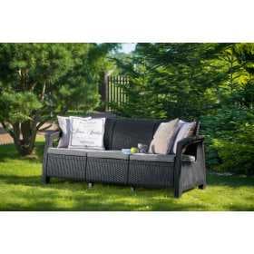 Диван Корфу Лав Сит (Corfu love seat) max графит 223211