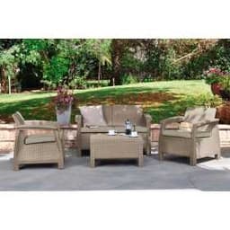 Комплект мебели Корфу сэт (Corfu set) капучино - песок 227640