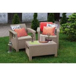 Комплект мебели Корфу Уикенд (Corfu weekend) капучино - песок 227630