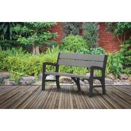 Скамья Монтеро 3-х местная (Montero Triple seat bench) графит - коричневато-серый 233158