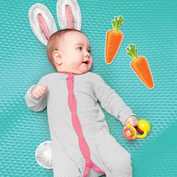 Набор элементов для детской фотосессии "Зайка - попрыгайка"