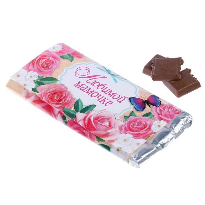 Обертка для шоколада «Любимой мамочке», 8 х 15.5 см