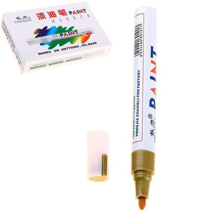 Маркер - краска, лаковый, 2.5 мм, золотой