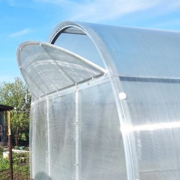 Каркас теплицы «Алексеевна-Цинк», 6 × 2,5 × 2,3 м, оцинкованная сталь, профиль 30 × 30 мм, 30 × 15 мм, без поликарбоната