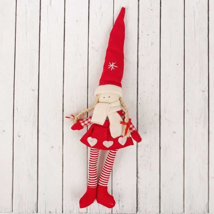 Кукла интерьерная "Гномик" в колпаке, виды МИКС