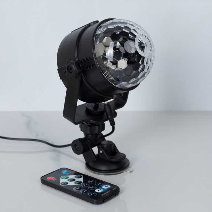 Световой прибор, 3 Вт, USB, крепежная штанга с присоской, пульт управления