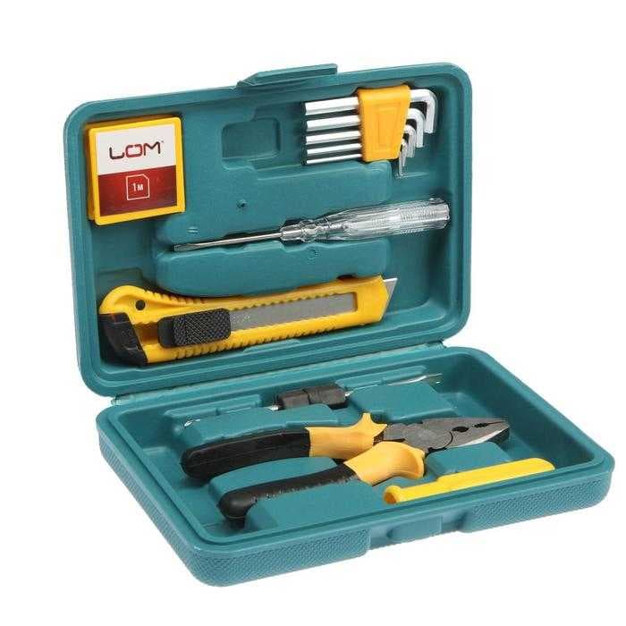 Набор инструментов в кейсе LOM "С Новым Годом", подарочная упаковка, 11 предметов