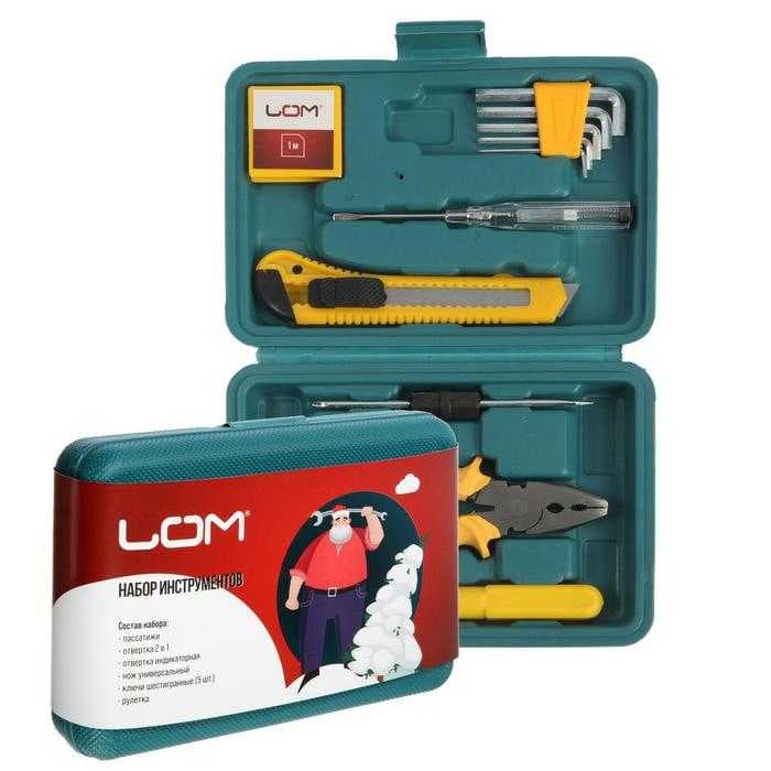 Набор инструментов в кейсе LOM "С Новым Годом", подарочная упаковка, 11 предметов