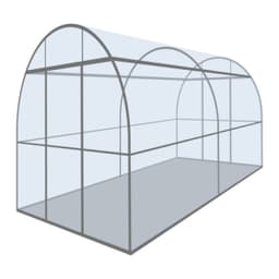 Каркас теплицы «Алексеевна-Цинк», 6 × 2,5 × 2,3 м, оцинкованная сталь, профиль 30 × 30 мм, 30 × 15 мм, без поликарбоната