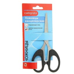 Ножницы канцелярские, 13.5 см, «Офис», пластиковые ручки, европодвес