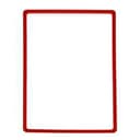 Рама из ударопрочного пластика с закругленными углами А3, без протектора, цвет красный