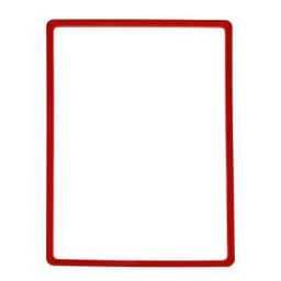 Рама из ударопрочного пластика с закругленными углами А3, без протектора, цвет красный