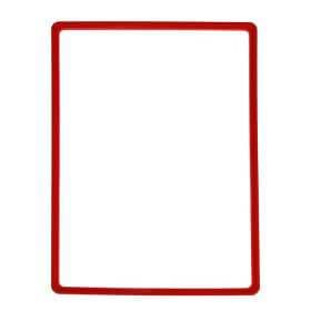 Рама из ударопрочного пластика с закругленными углами А3, без протектора, цвет красный