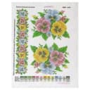 Схема на водорастворимом флизелине "Анютины глазки"