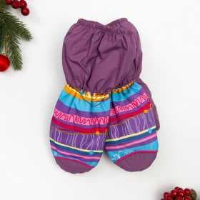 Краги для девочки, размер 12 см, цвет сиреневый