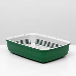 Лоток большой с сеткой Atlantis "Стандарт", 42 х 31 х 10 см, зеленый,