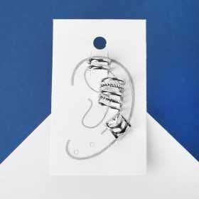 Серьги "Каффы" набор 3 шт, линии, цвет МИКС