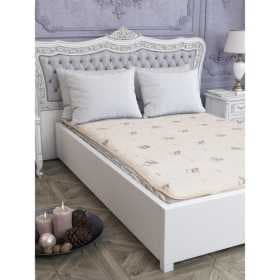 Наматрасник на резинках 90х200 см, полиэфирное волокно 160г/м2, пэ 100%