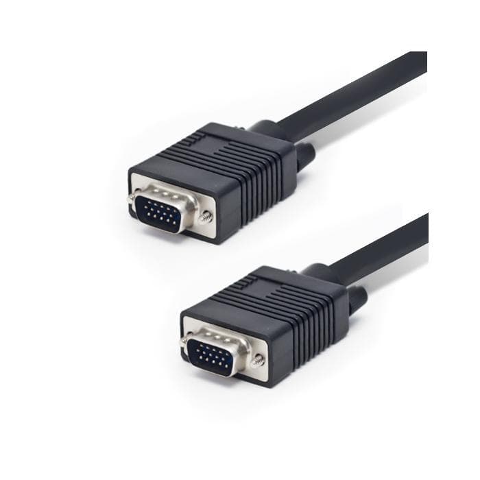 Интерфейсный кабель SHIP VG002M/M-5P, VGA, 15Male/15Male, Пол. пакет, 5 м, Чёрный