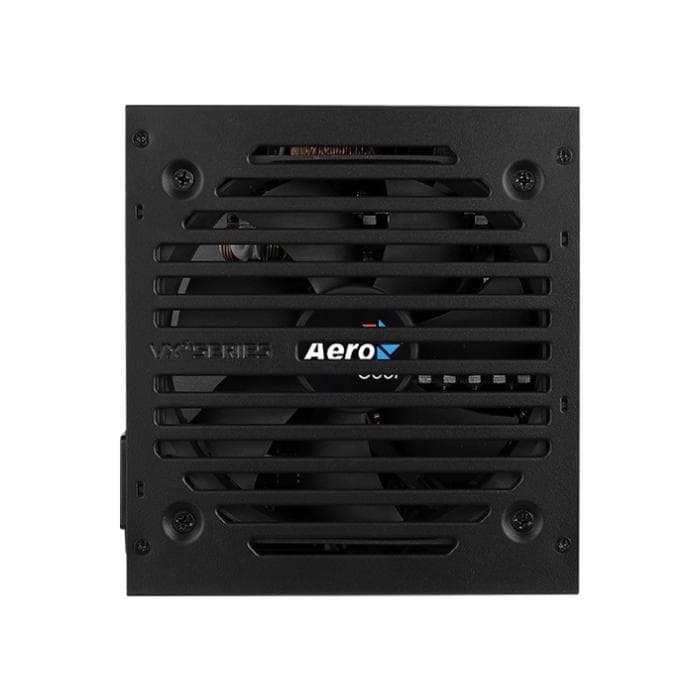 Блок питания Aerocool VX PLUS 600, 600W, ATX, None-PFC, 20+4pin, 4+4pin, 4*Sata, 3*Molex, 1*FDD, 2*PCI-E 6+2pin, Вентилятор 12см, кабель питания, Чёрный