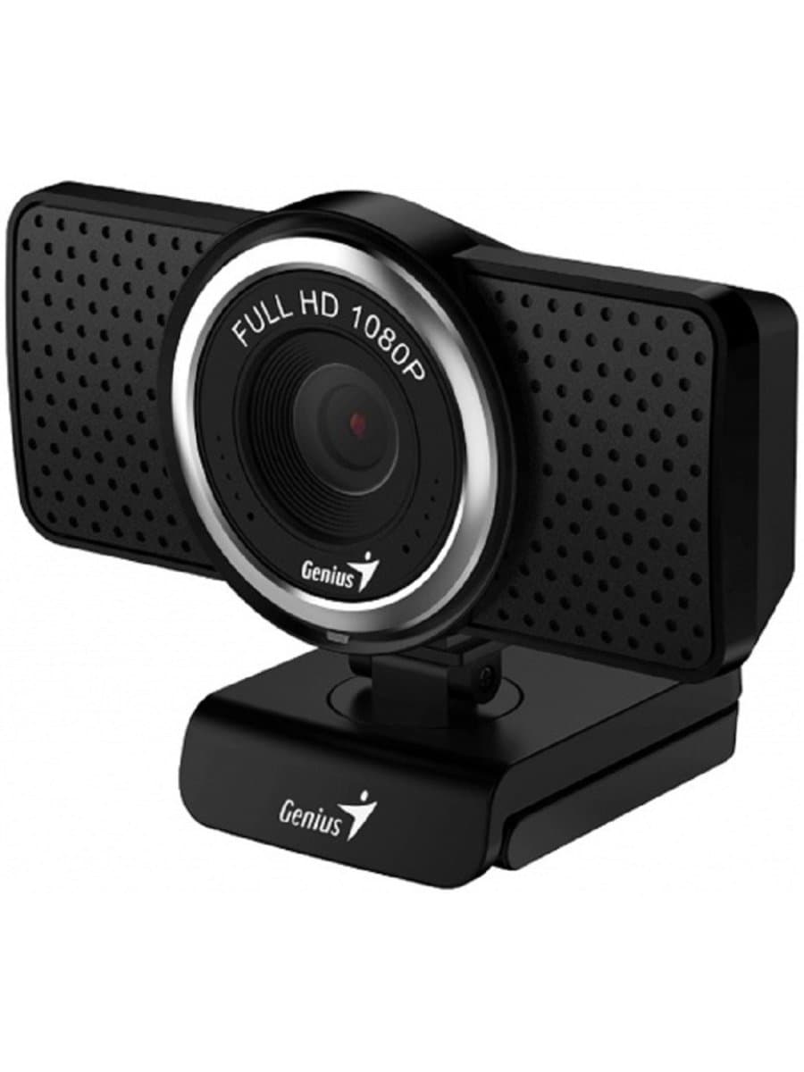 Веб-Камера Genius ECam 8000, USB 2.0, 1280x720, 2.0Mpx, Микрофон, Крепление: зажим, Чёрный