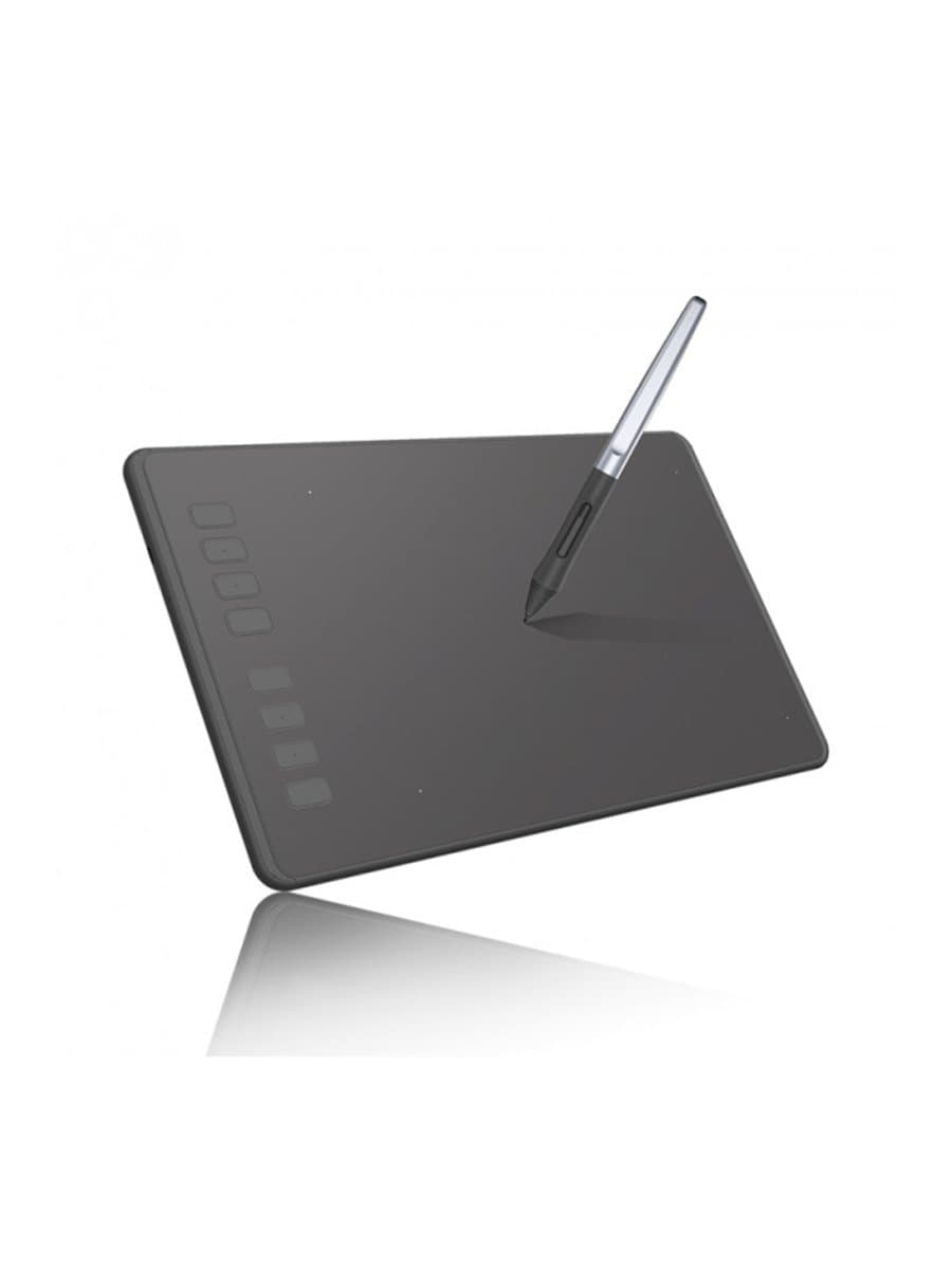 Графический планшет Huion H950P, Разрешение 5080 lpi, Чувствительность к нажатию 8192, Интерфейс USB, Рабочая область 221*138 мм. (8,7"х5,4"), Чёрный