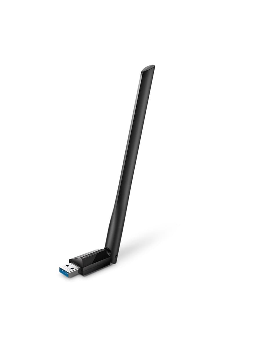 USB-адаптер TP-Link Archer T3U Plus, 802.11b/g/n 2,4 ГГц, 802.11a/n/ac 5 ГГц, 5 ГГц:11ac: до 867 Мбит/с, 2,4 ГГц: 11n: до 400 Мбит/с, USB 3.0, 1 внешняя антенна с высоким коэффициентом усиления