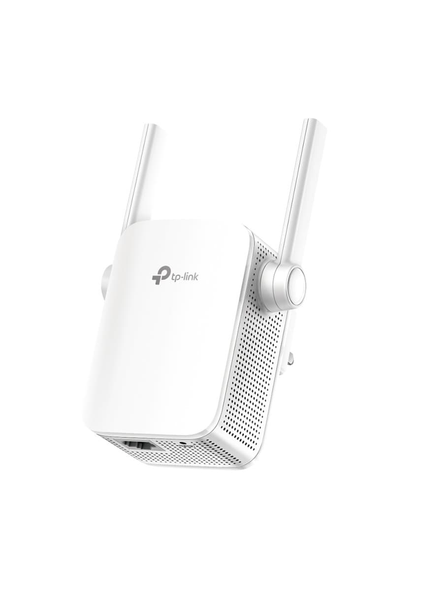 Усилитель Wi-Fi сигнала TP-Link RE205, 5 ГГц: до 433 Мбит/с, 2,4 ГГц: до 300 Мбит/с, 1 порт Ethernet 10/100 Мбит/с (RJ45)