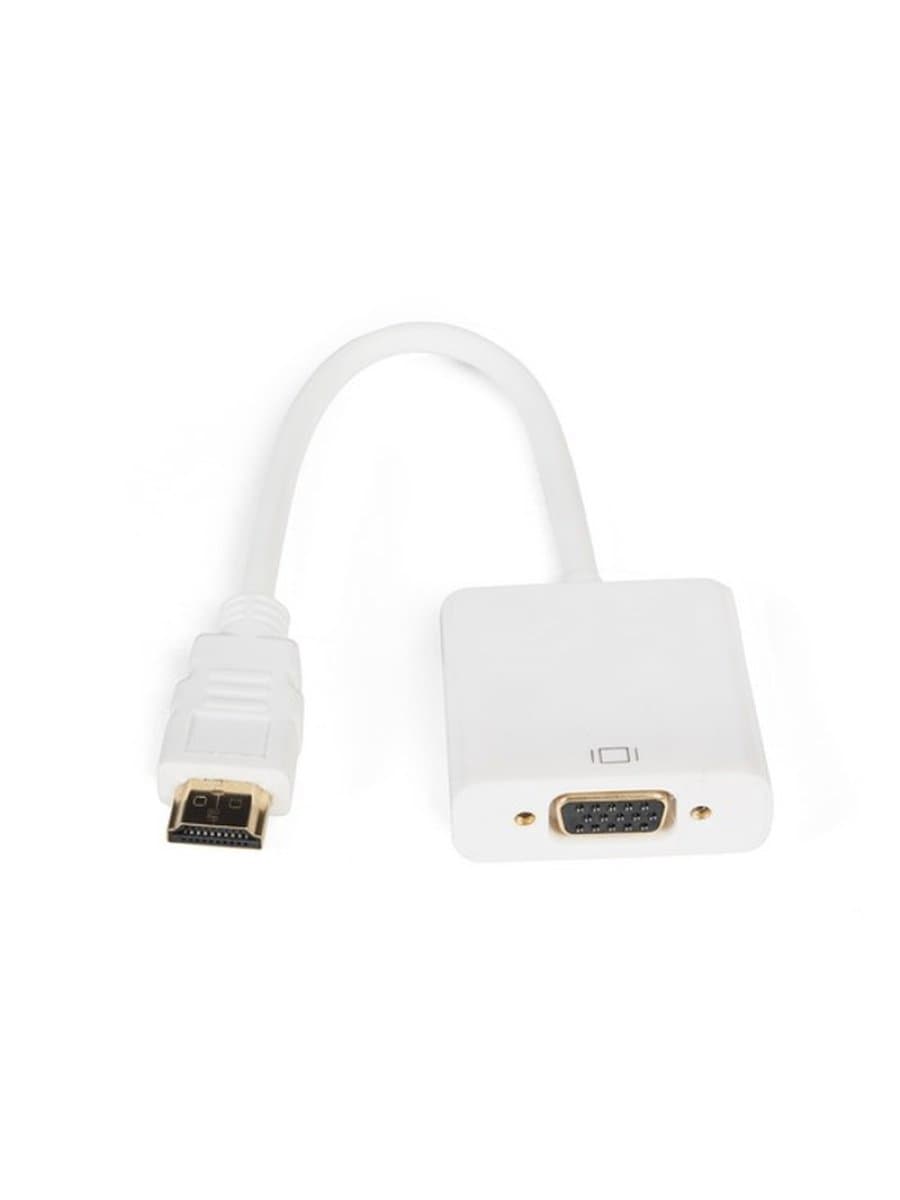 Переходник SHIP SH-CHVL, HDMI Male на VGA Female, Пол. пакет, белый