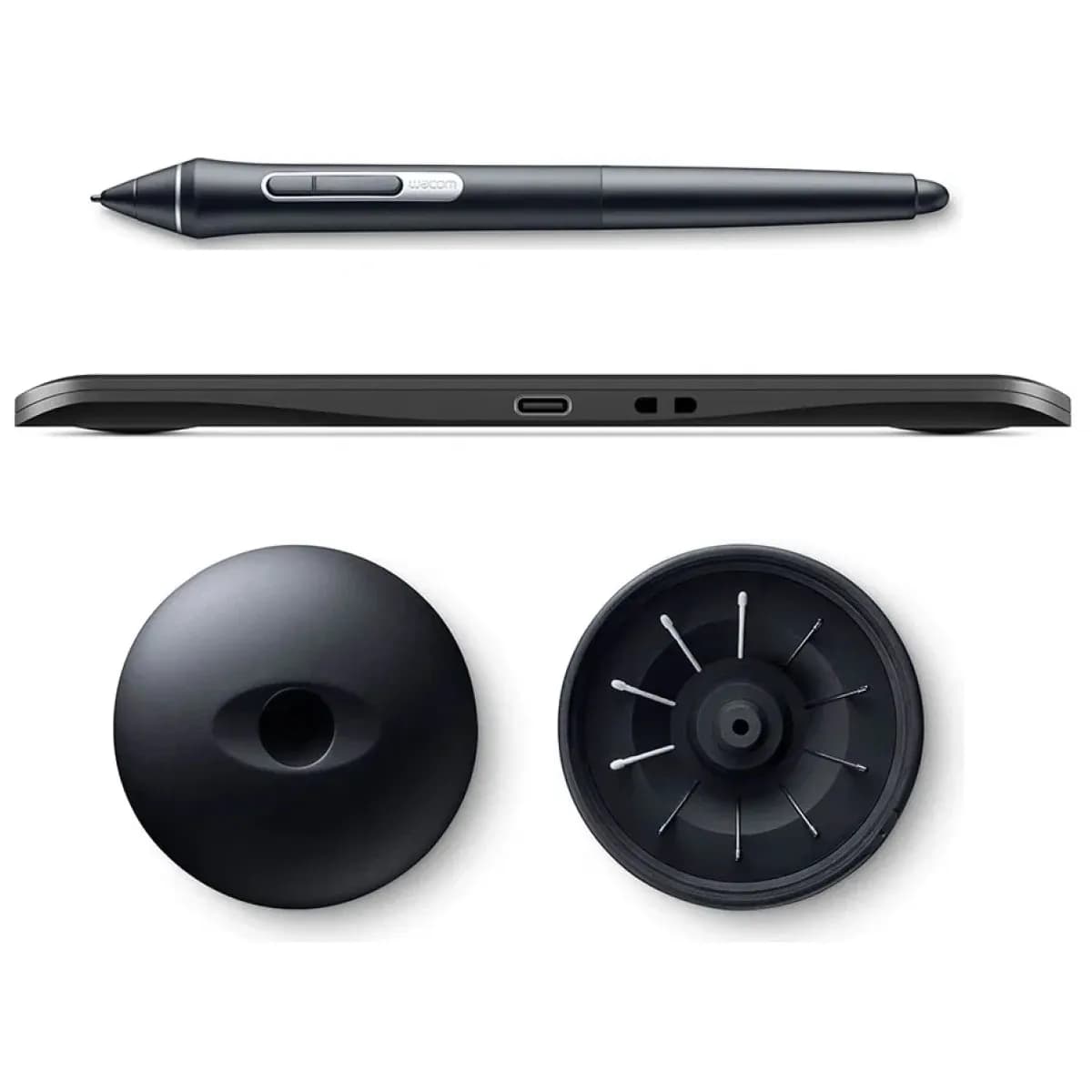 Графический планшет Wacom Intuos Pro Small EN/RU (PTH-460K0B), Разрешение 5080 lpi, Чувствительность к нажатию 2048, 6 программируемых клавиш, Размер 320,1x207,8x11,5 мм, Чёрный