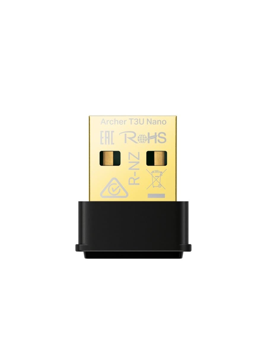 USB-адаптер TP-Link Archer T3U Nano, 2.4/5 ГГц, 867M, USB 2.0