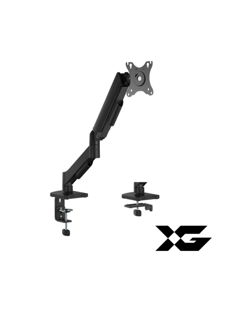 Настольный кронштейн с газлифтом ХG MGA-1732, для мониторов 17"-32", Нагрузка 9 кг., Наклон + 90°~- 90°, Поворот +/- 90°, Вращение монитора +/-180°, VESA 75x75,100x100, Регулировка по высоте 450 мм