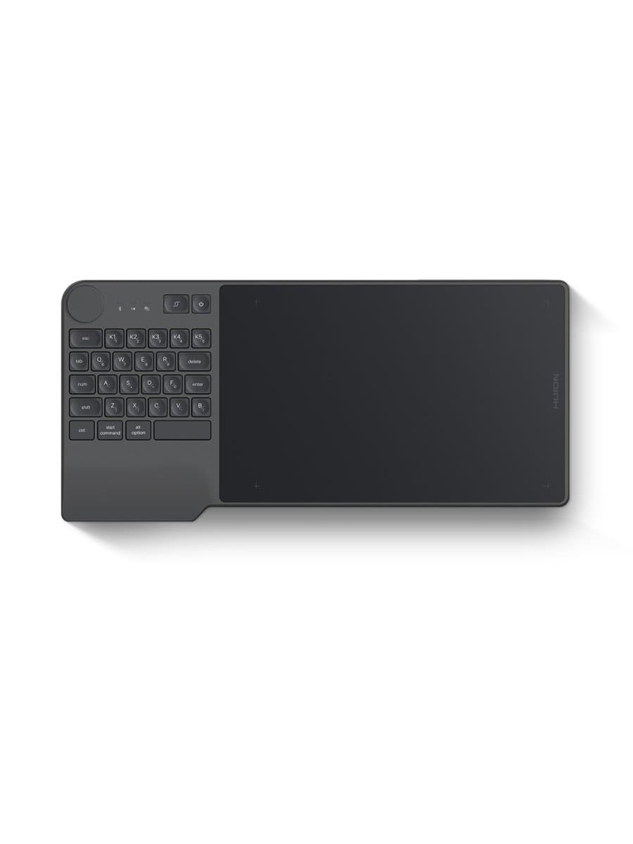 Графический планшет Huion KD200, Перо: PW517, Технология: Электромагнитный резонанс, Нажим: 8192 уровня, Разрешение: 5080 LPI, Наклон пера: ±60°, Максимальная высота работы пера: 10 мм, Скорость отклика: 220PPS, Точность: ±0,3 м, Клавиш: 28, Серый металлик