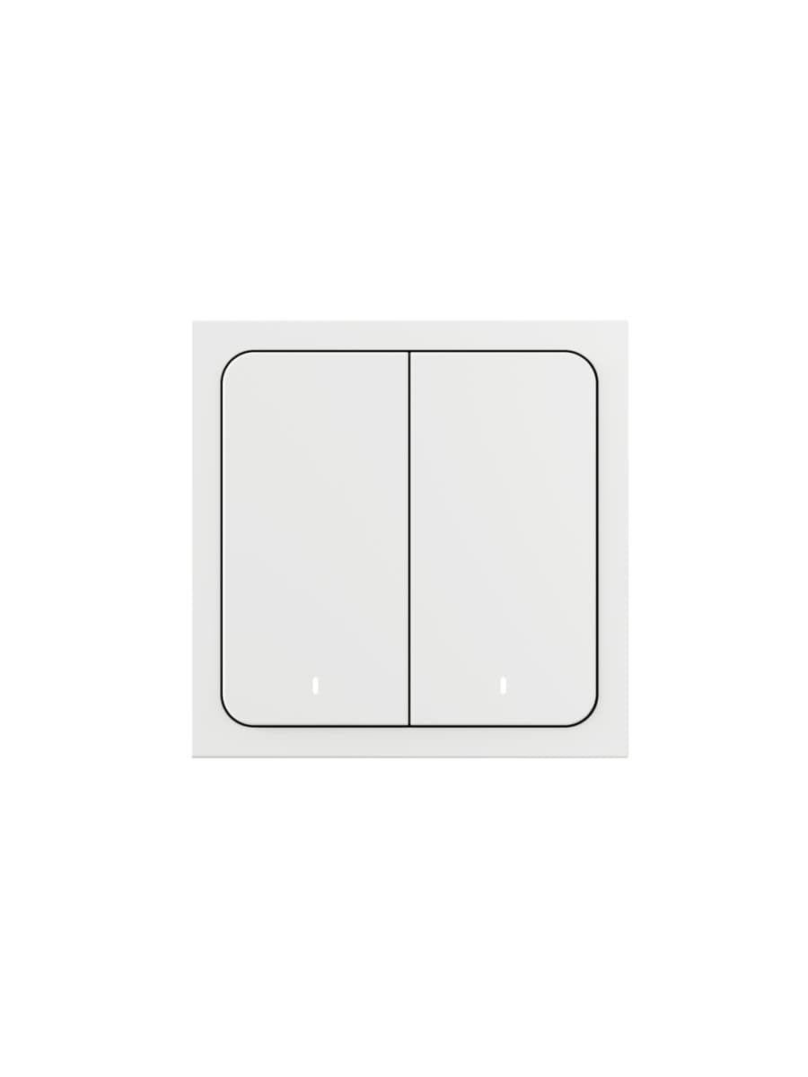 Умный беспроводной выключатель Яндекс YNDX-00535, Zigbee, Wi-Fi(2,4 ГГц), IP20, белый