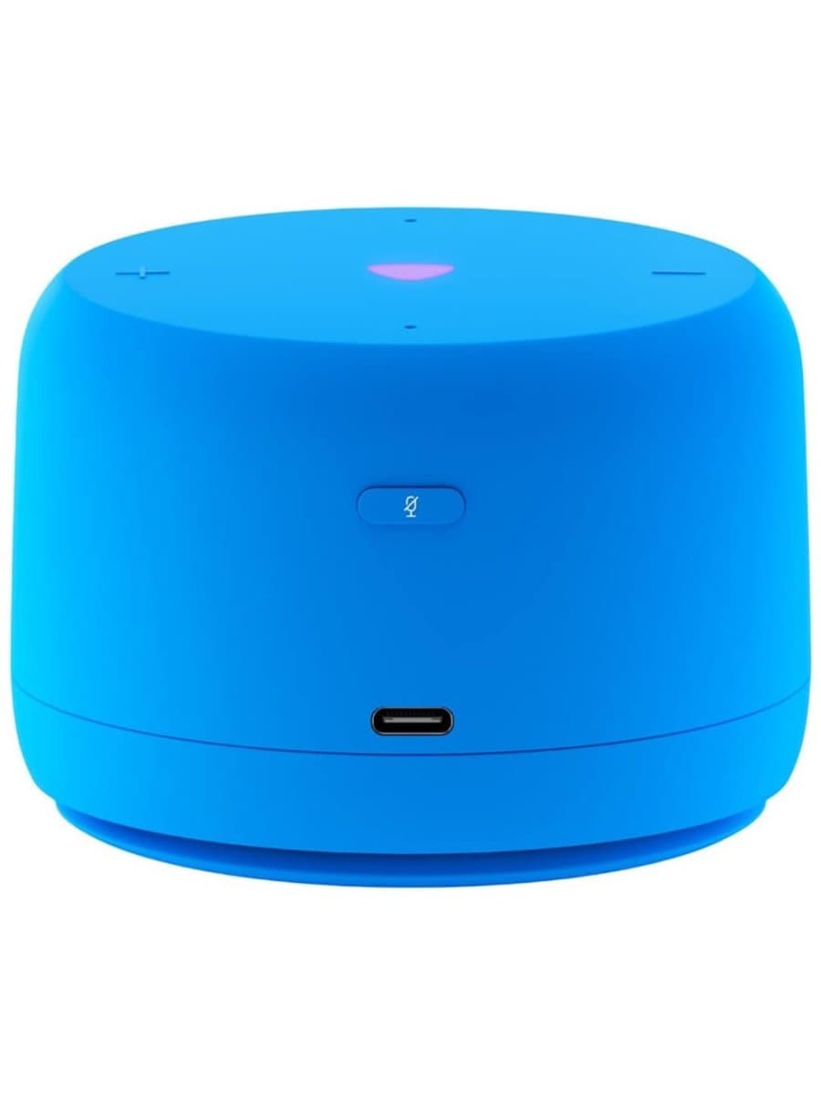 Умная колонка Яндекс YNDX-00028BLU, Яндекс Станция Лайт 2 с Алисой без часов, 6Вт, 2 микрофона, 120-16 000 Гц, Wi-Fi (2,4–5 ГГц), Bluetooth 5.0, Синий