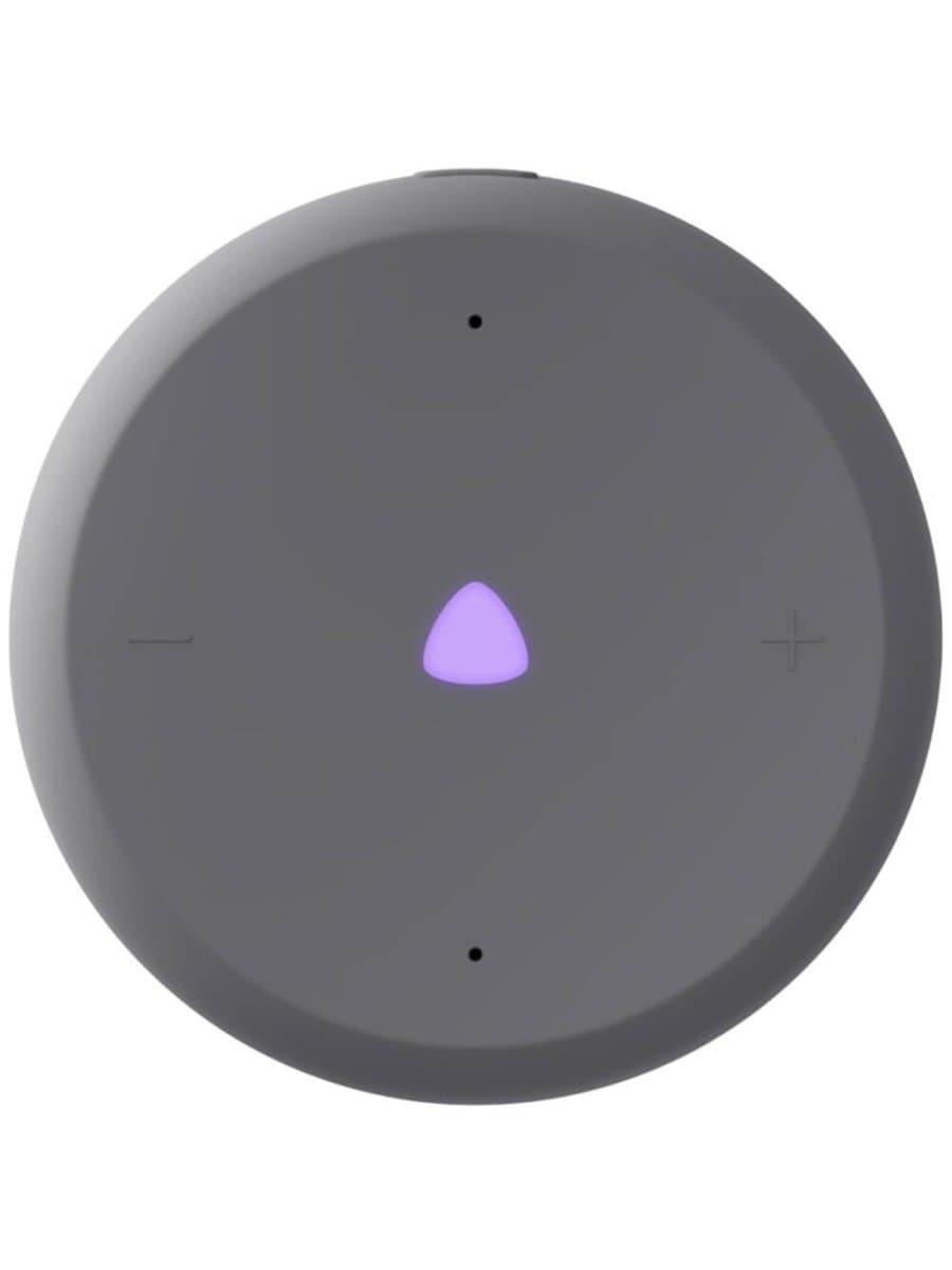 Умная колонка Яндекс YNDX-00028GRY, Яндекс Станция Лайт 2 с Алисой без часов, 6Вт, 2 микрофона, 120-16 000 Гц, Wi-Fi (2,4–5 ГГц), Bluetooth 5.0, Графит