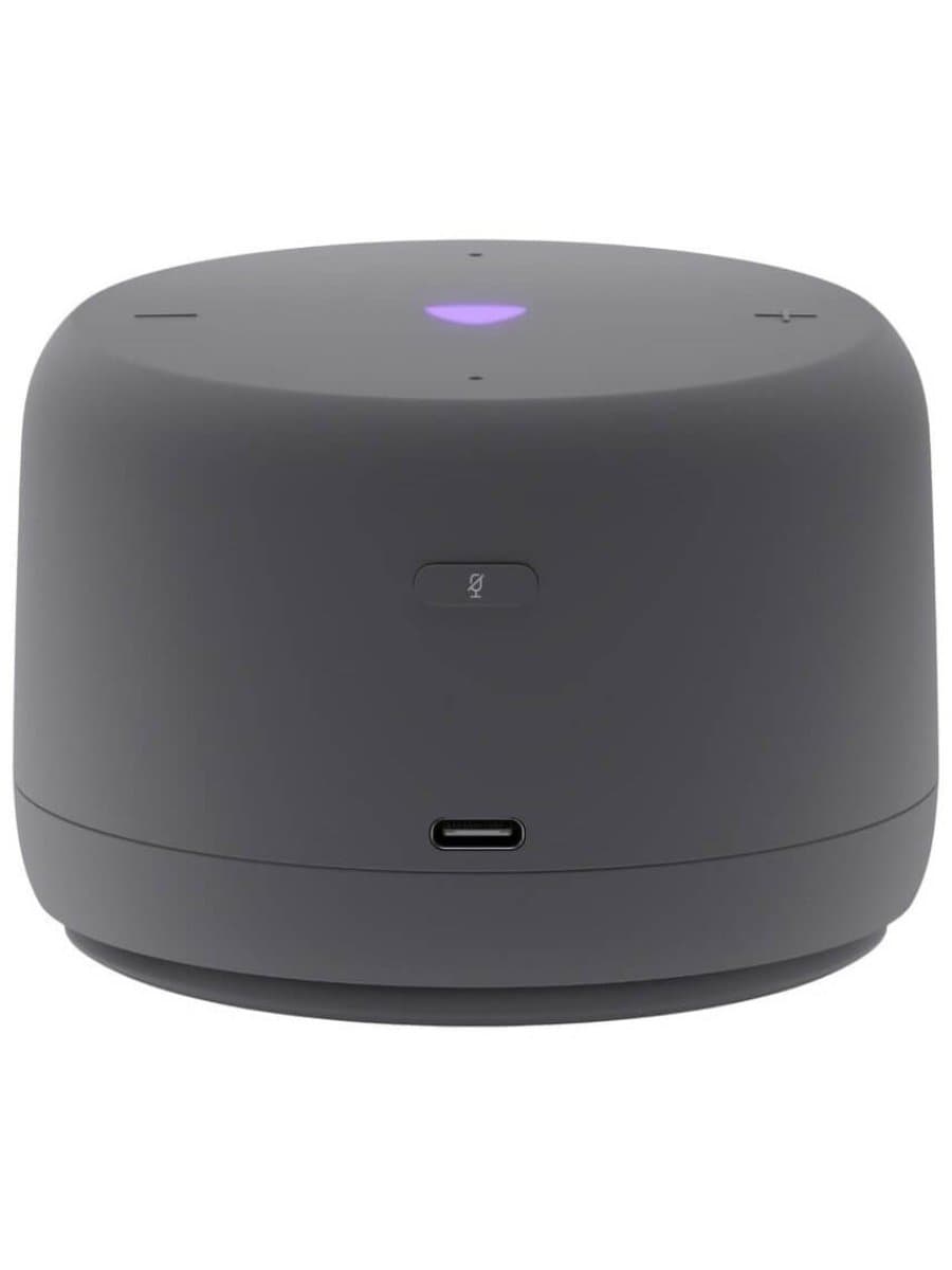 Умная колонка Яндекс YNDX-00028GRY, Яндекс Станция Лайт 2 с Алисой без часов, 6Вт, 2 микрофона, 120-16 000 Гц, Wi-Fi (2,4–5 ГГц), Bluetooth 5.0, Графит